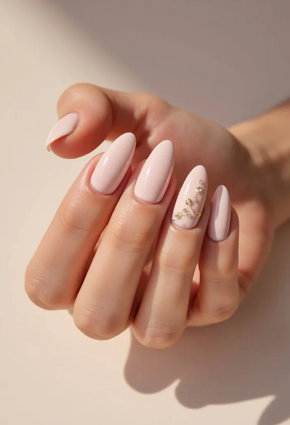 refined feminine almond nail elegance