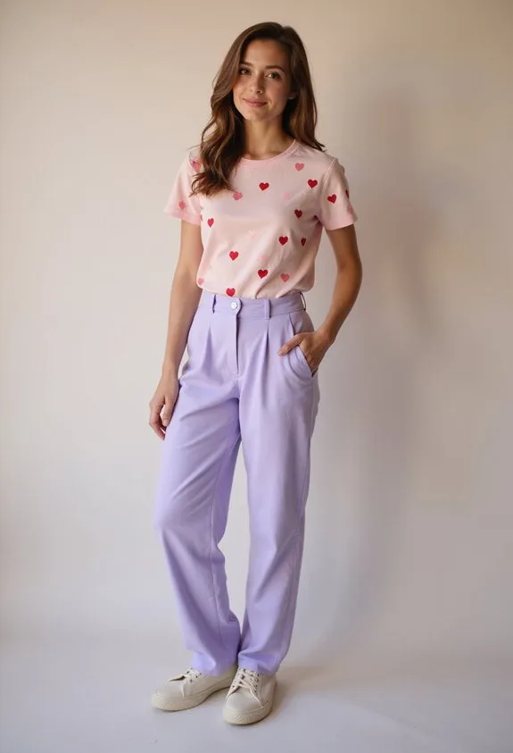 romantic soft pastels gentle holiday outfit