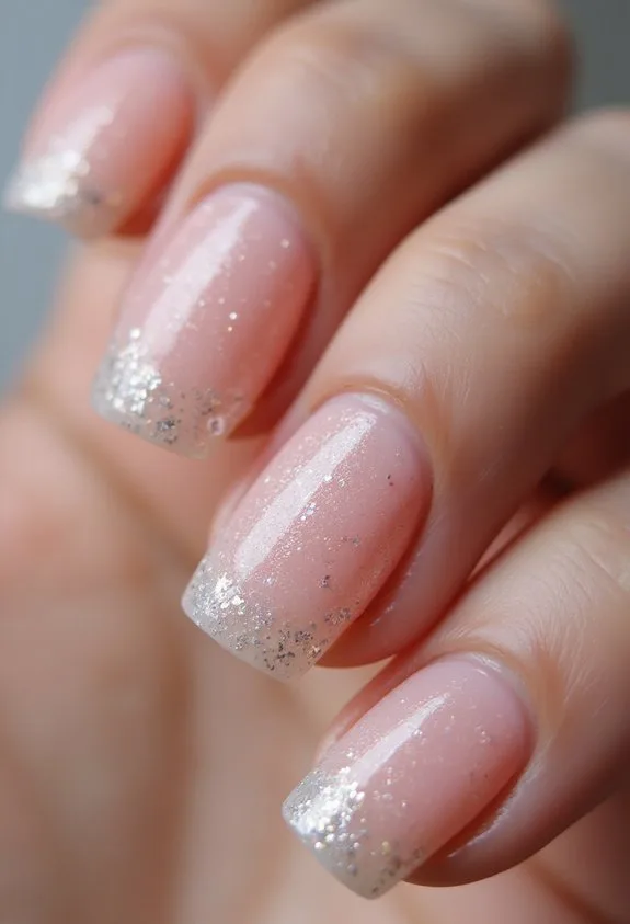 sophisticated sparkle nail design