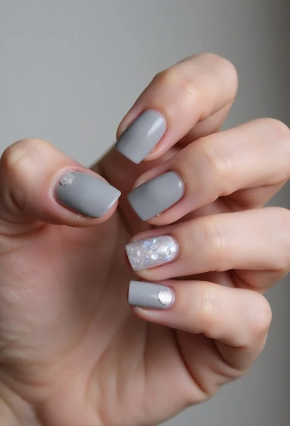 sophisticated subtle luminous pearl manicure
