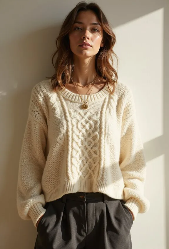 textured straight leg casual sophistication