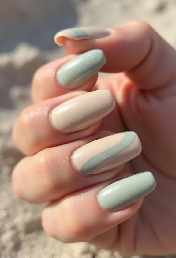 timeless minimalist coastal one stroke