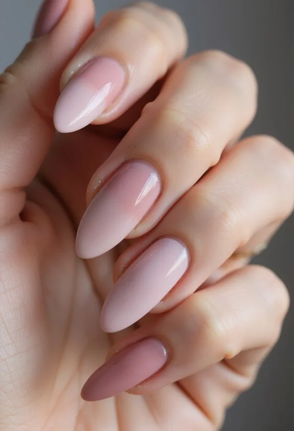 timeless versatile practical almond shaped pink nails