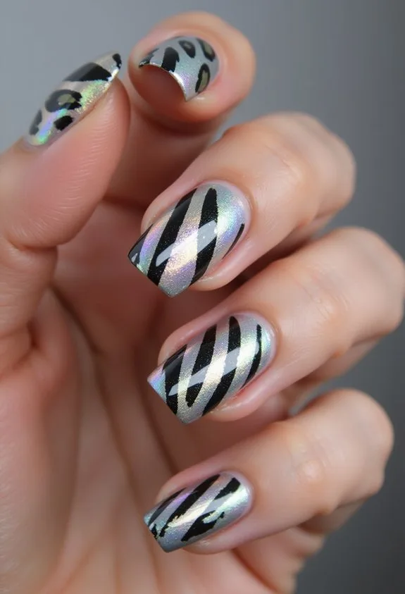 wild metallic animal prints