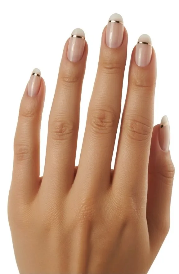 Beige With Thin Gold Stripes