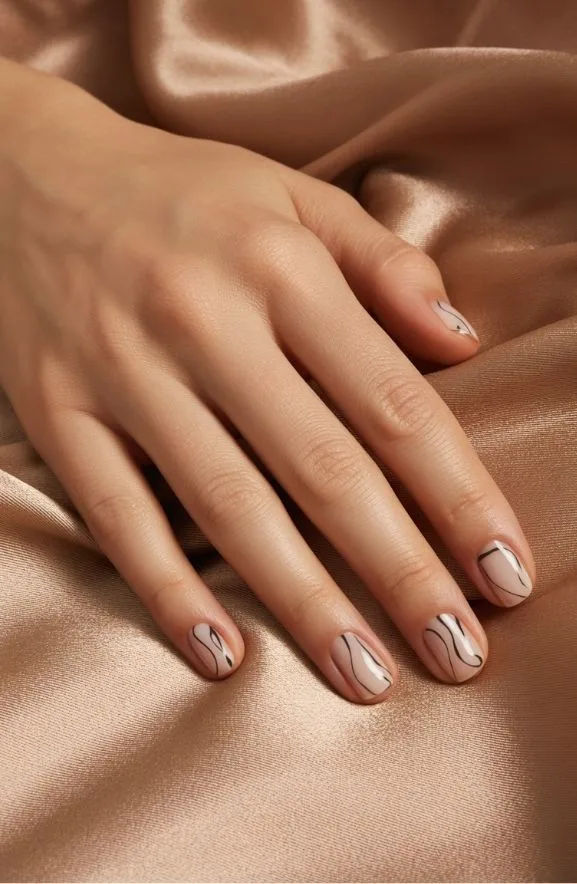 Clean Abstract Squiggle Pattern