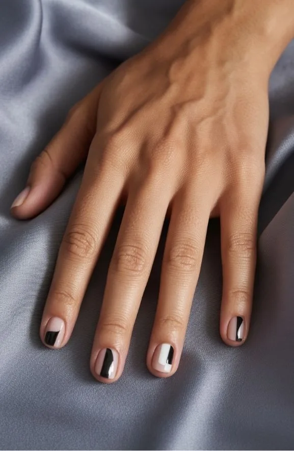 Geometric Shapes in Monochrome