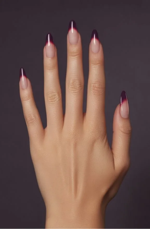 Long Stiletto Aura Nails