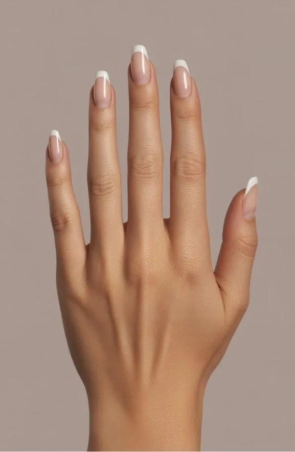 Modern French Manicure Twist