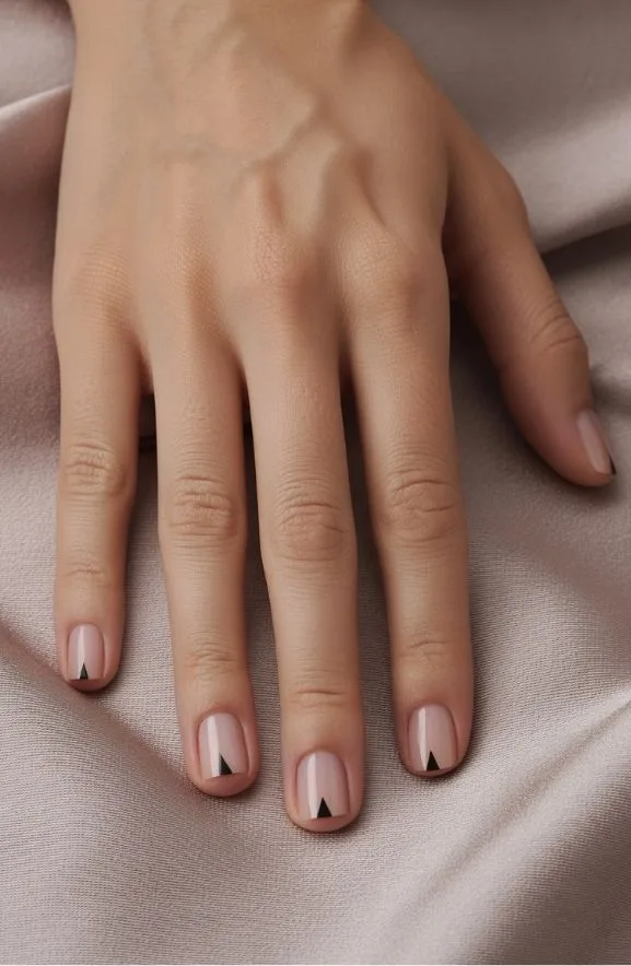 Simple Geometric Triangle Accent