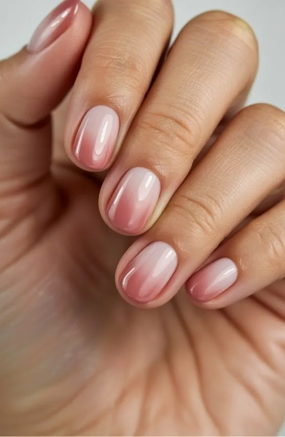 Soft Blended Rose Ombre Technique