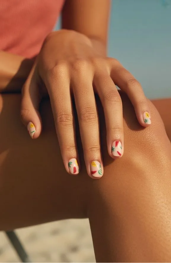 Summer Tropical Fruit Print