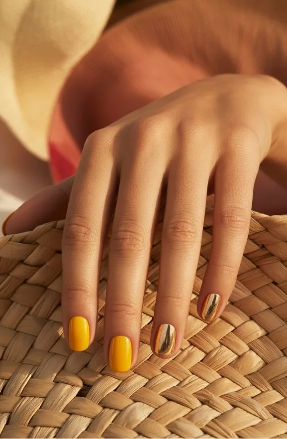 Sunshine Yellow Metallic Tips