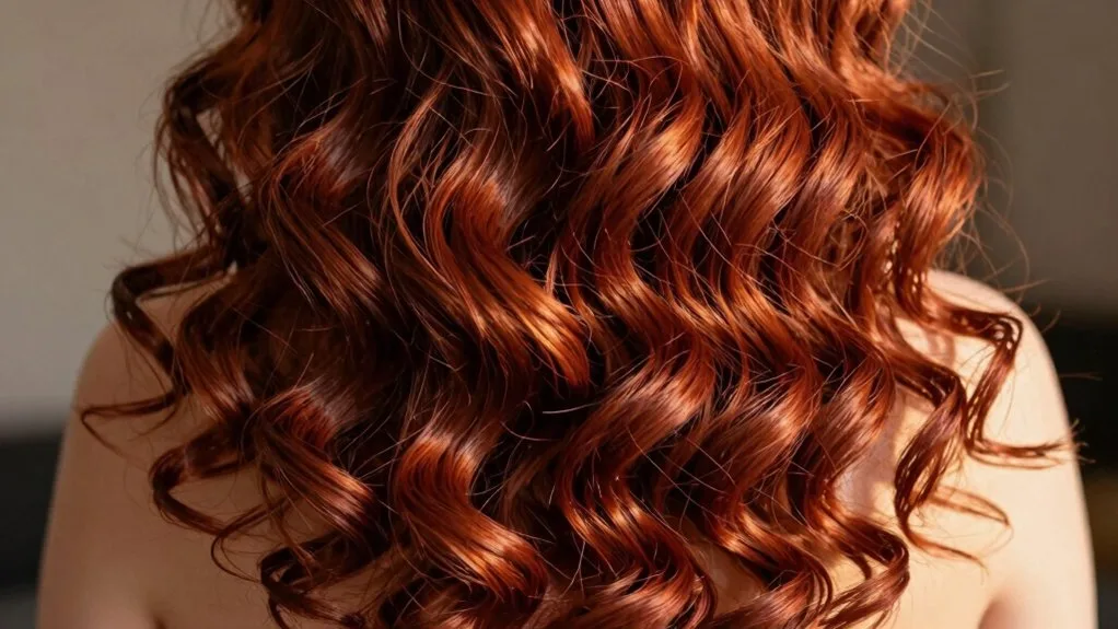 auburn red curl enhancement