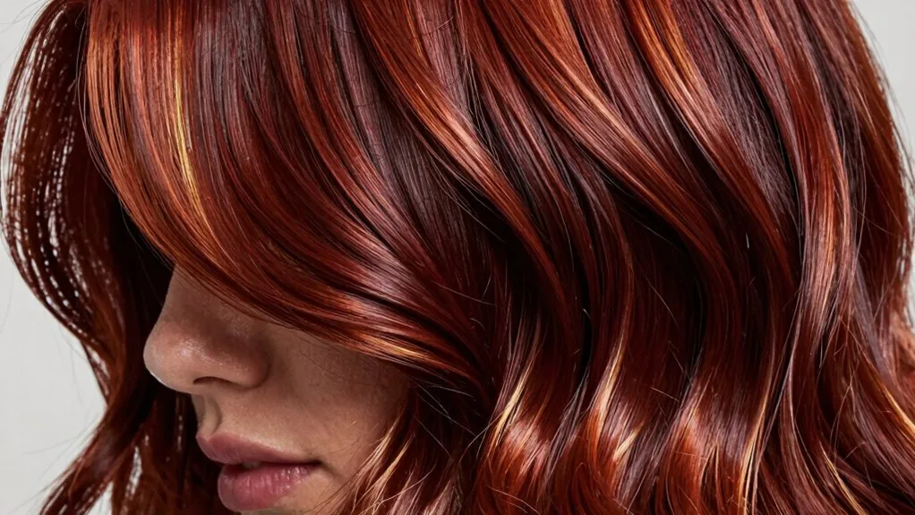 auburn red hair transformation