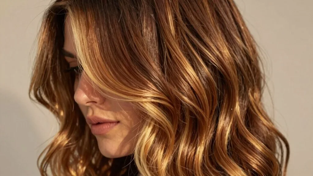 balanced warm brown blonde