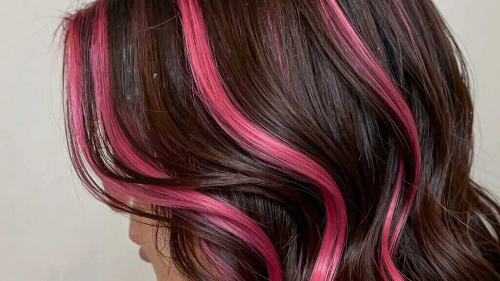 berry pink dimensional hair