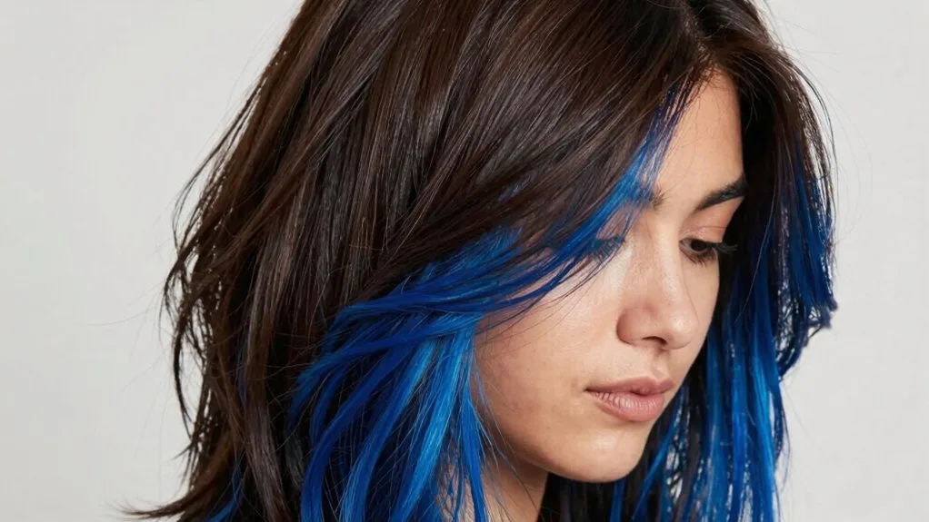 bold azure for dark hair