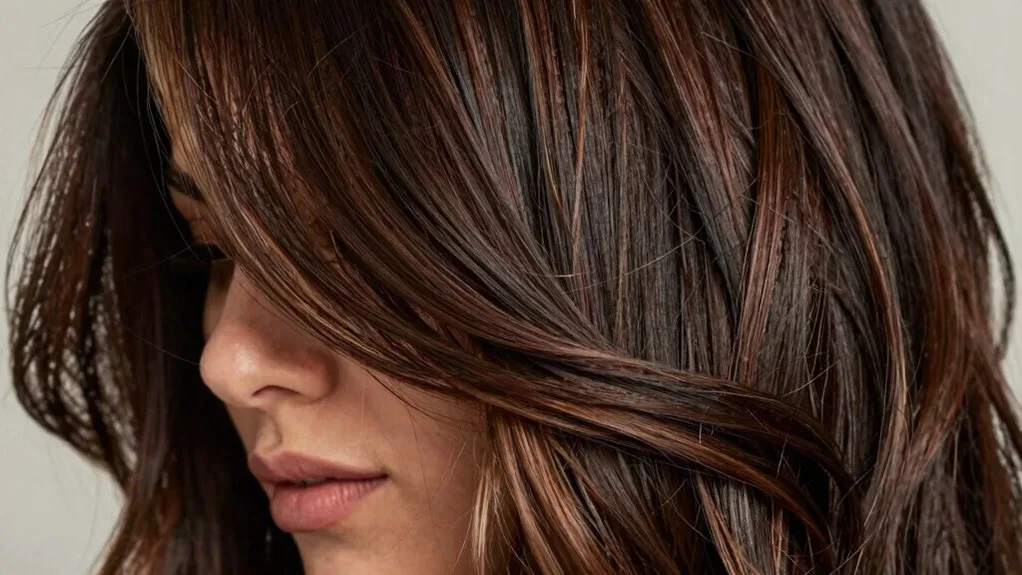 bold chunky lowlights technique