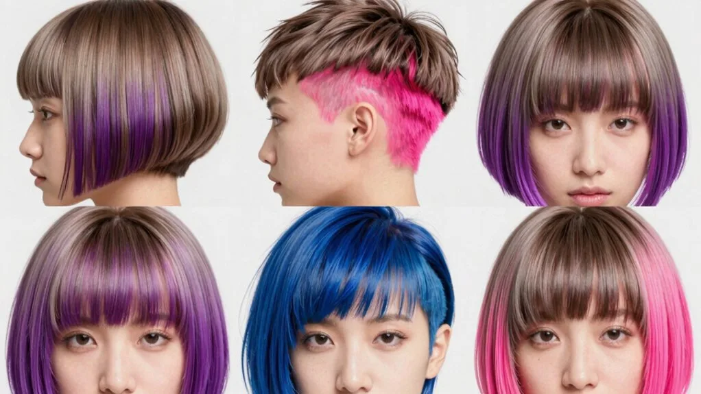 bold colors in undercuts