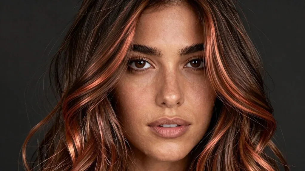 bold copper accents for warmth