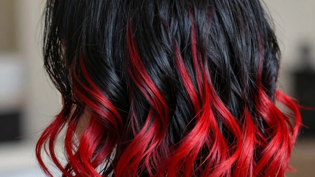 bold dual tone hair color