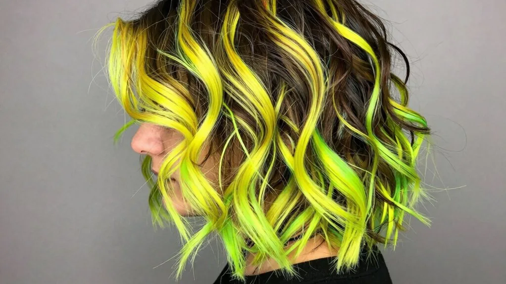 bold neon hair artistry