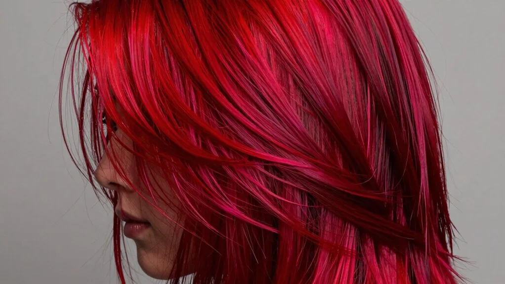 bold neon red confidence