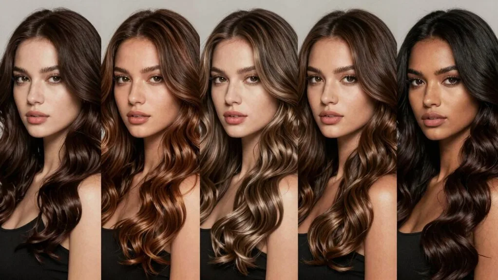 brunette shade based on undertones