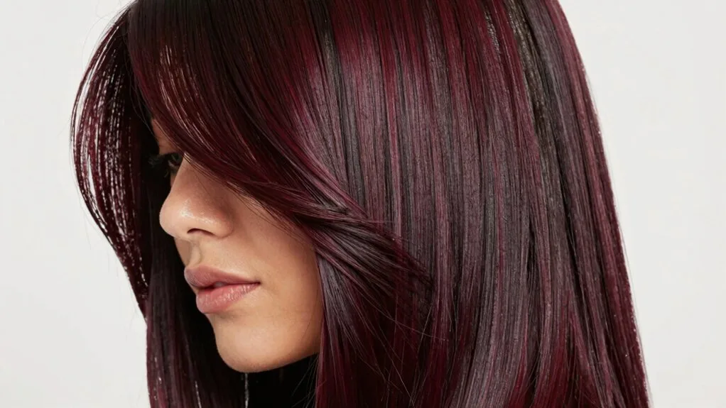 burgundy brunette color richness