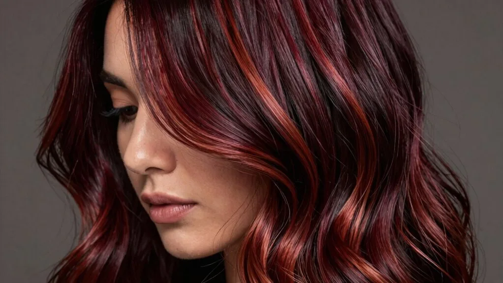 burgundy cherry cola hair