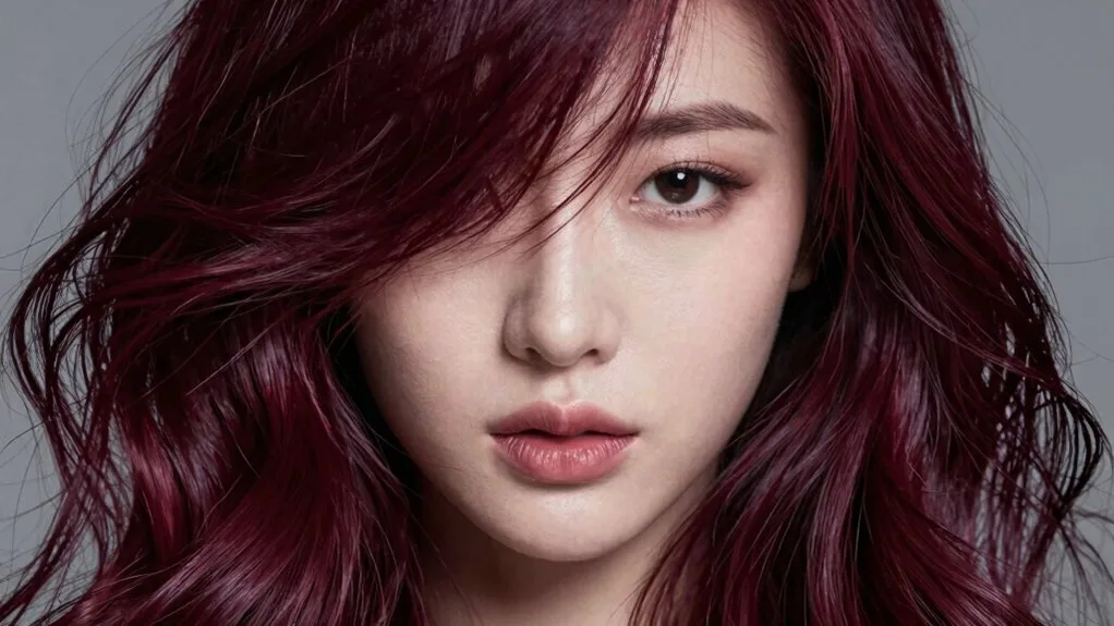 burgundy for cool tones