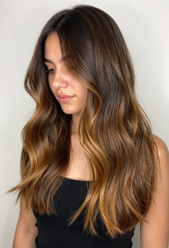 caramel highlights for brightness