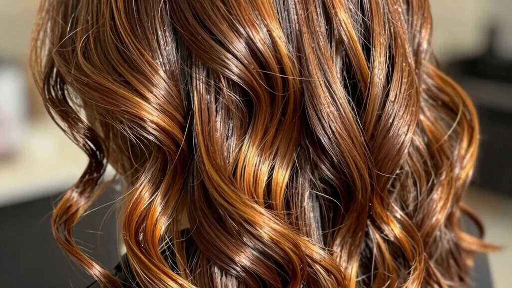caramel highlights for brunette
