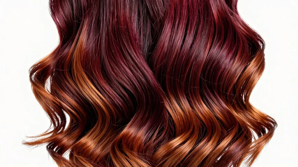 cherry cola ombr technique