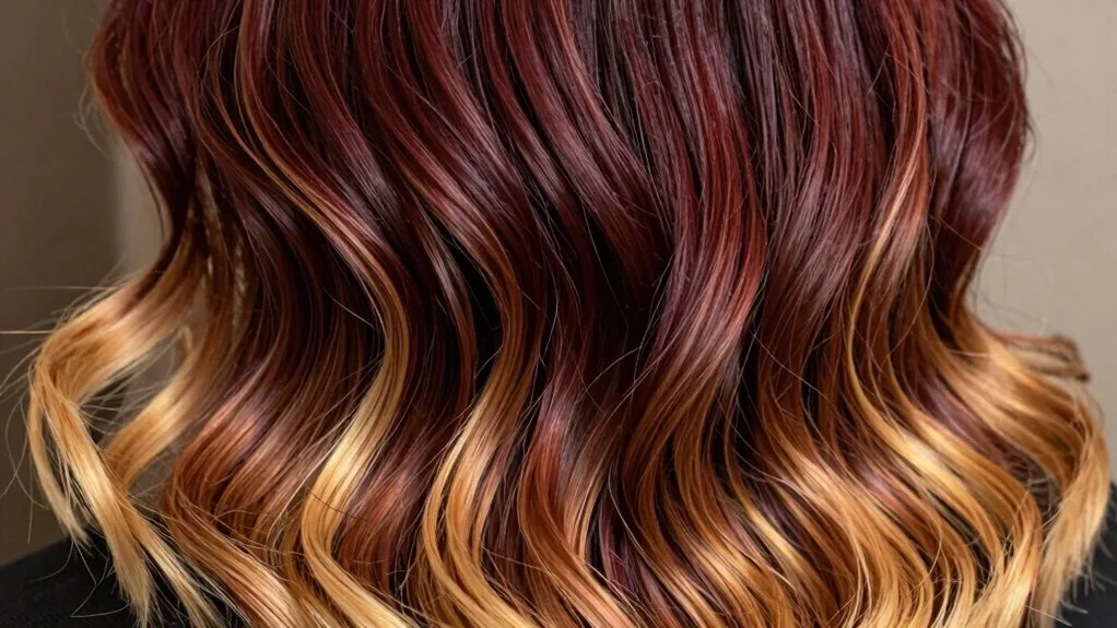 cherry cola ombre gradient