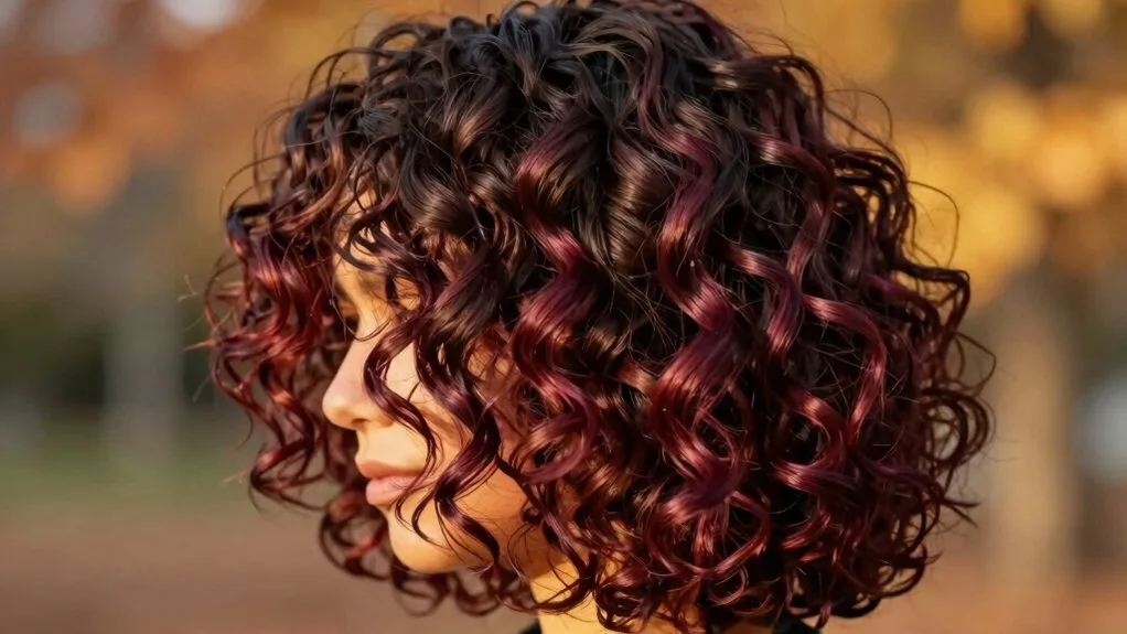 cherry cola ombre technique