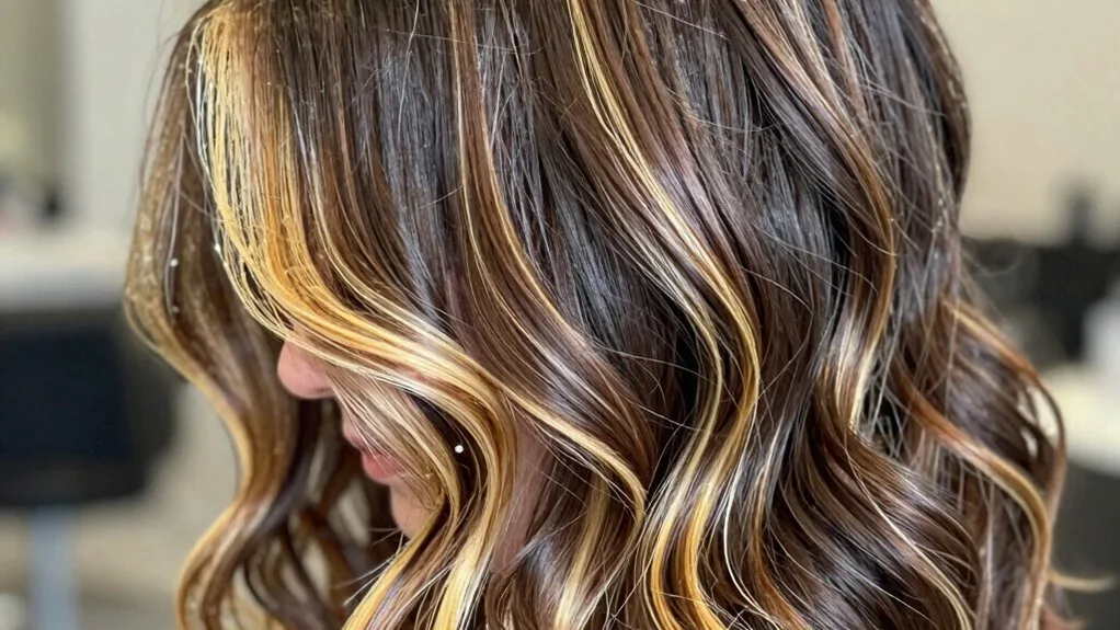 chocolate blonde contrast techniques