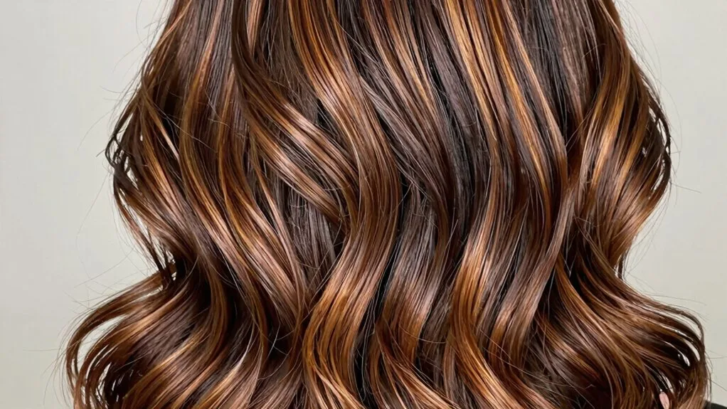 chocolate caramel hair contrast