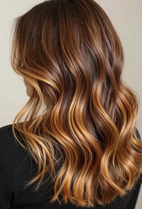 chocolate with golden highlights