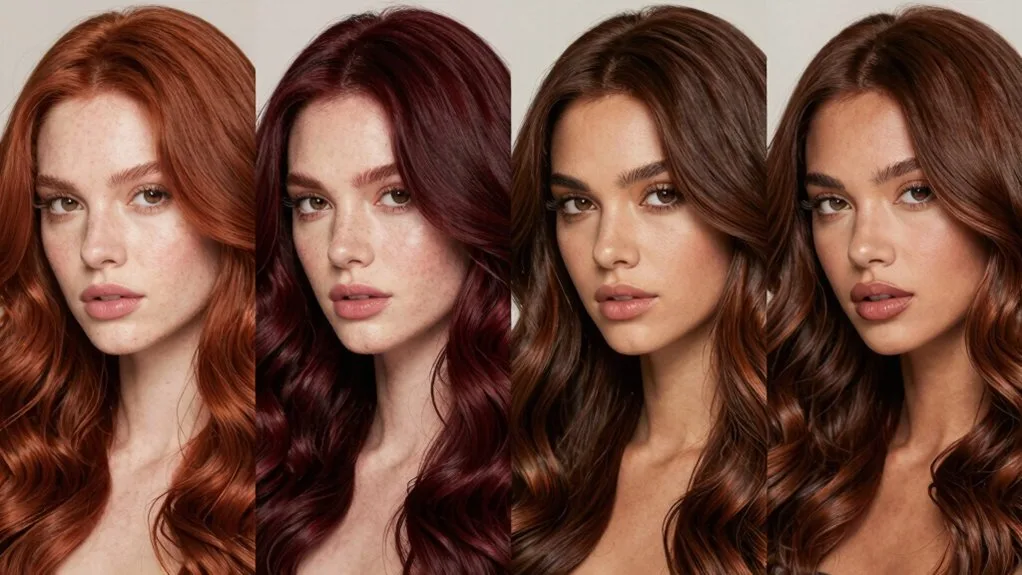 choosing red brown shades