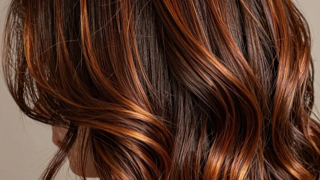 cognac hair color transformation