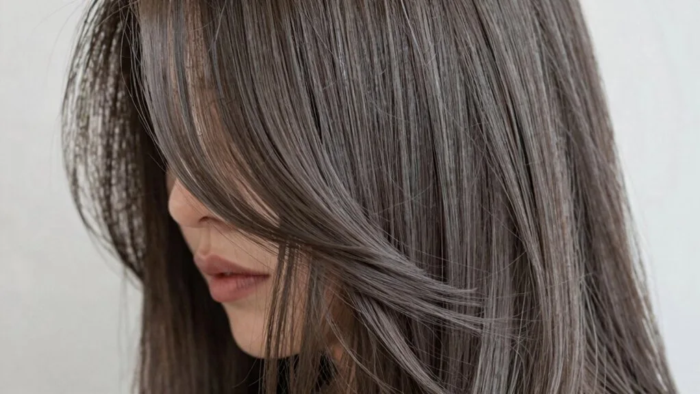 cool toned ash brown elegance