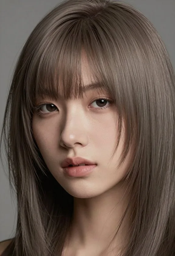 cool toned ash brown elegance