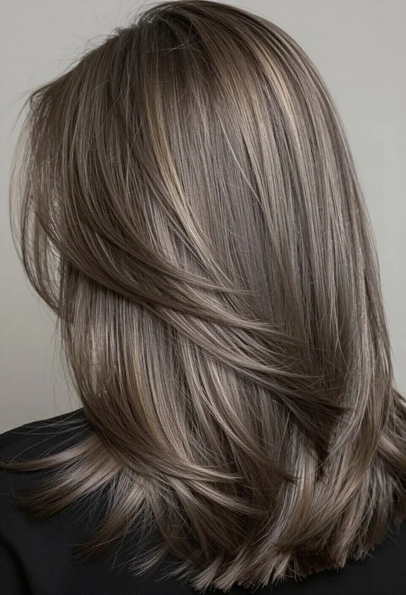 cool toned ash brown elegance