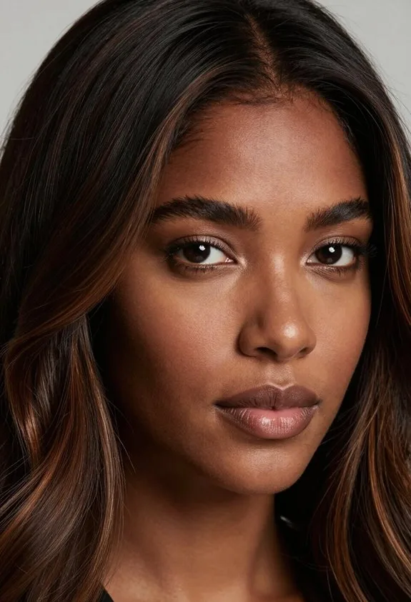 cool toned deep skin shades