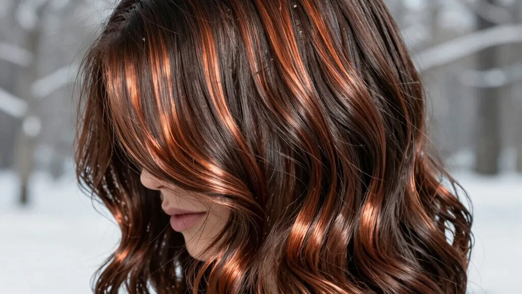 copper accents enhance dark chocolate