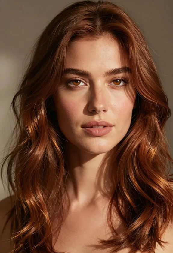 copper and bronze highlights
