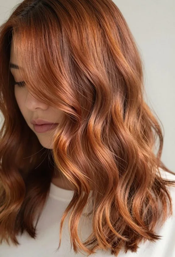 copper infused spring hair color