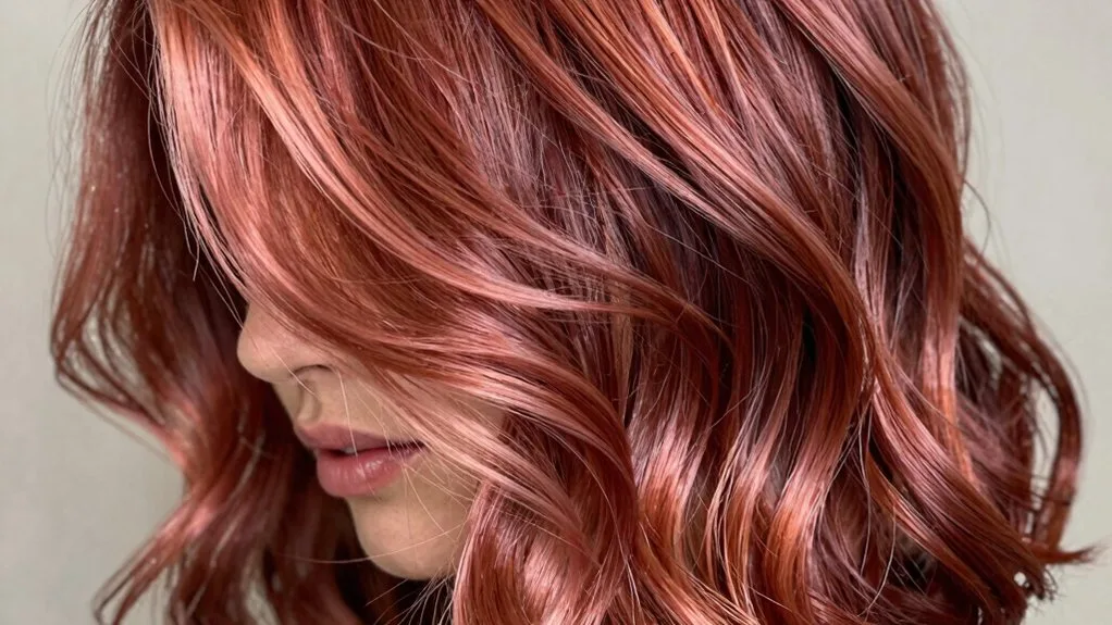 copper rose gold hair